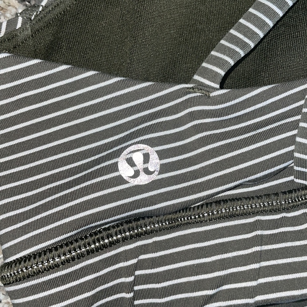 Striped Lululemon sports bra size 2